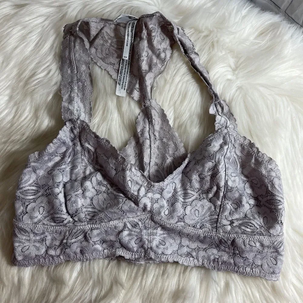 Intimately Free People Dove Grey Lace‎ Bralette
